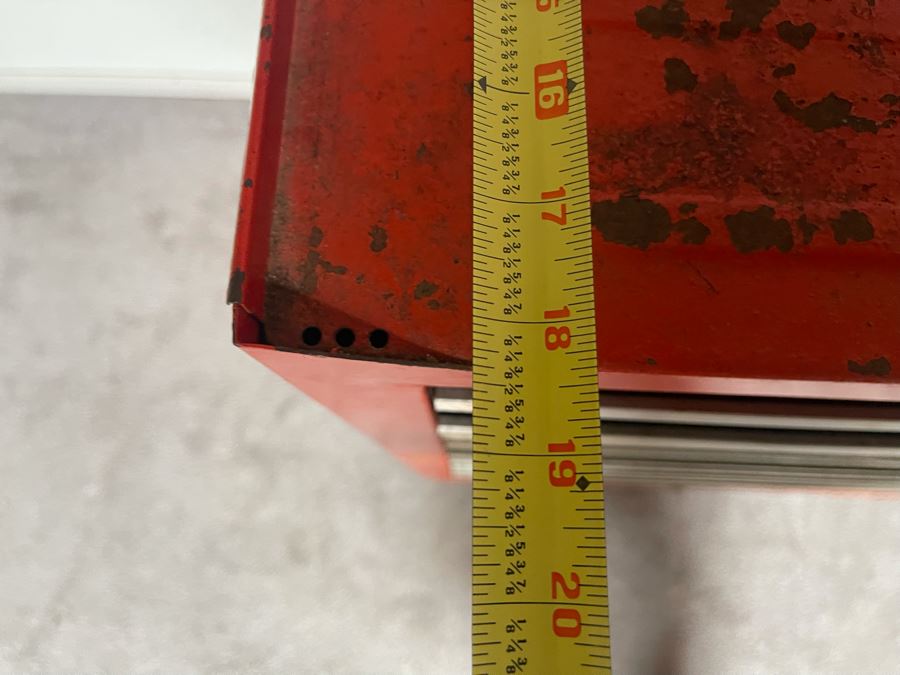 Vintage Sears Craftsman Rolling Toolbox With Various Tools - See Photos 27W X 18.5D X 39H [Photo 32]