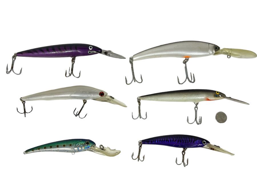 Six Saltwater Fishing Lures Some Rapala Finland - See Photos