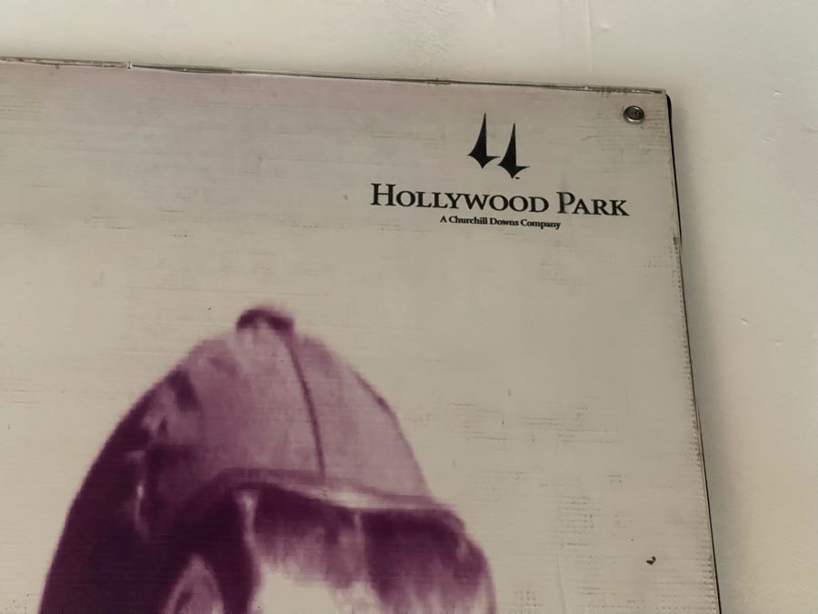 Historical Sign That Was Displayed In The Old Hollywood Park Thoroughbred Horse Race Course In Inglewood Los Angeles 15.5W X 9'H [Photo 5]