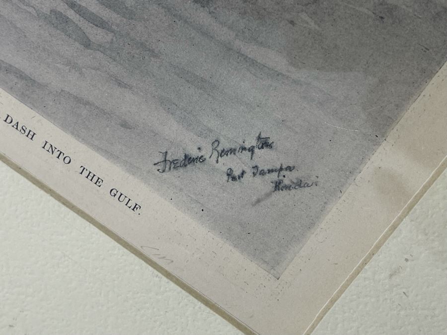 Vintage Frederick Remmington Print For Harpers 14 X 10 [Photo 8]