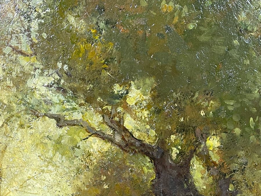 Original Lewis Cohen A.N.A. (1858-1915) Painting On 12 X 16 Canvas In Frame  [Photo 10]