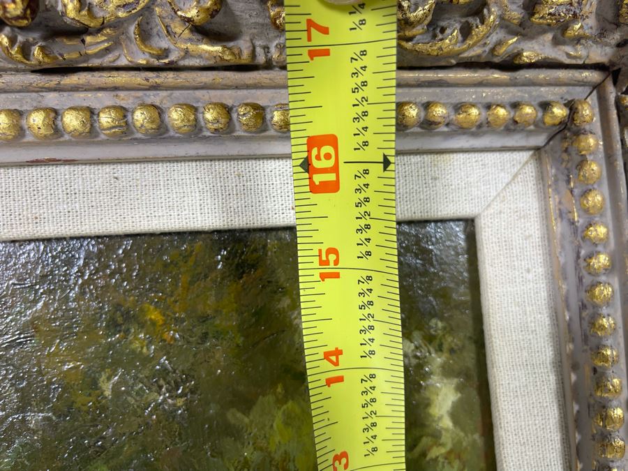 Original Lewis Cohen A.N.A. (1858-1915) Painting On 12 X 16 Canvas In Frame  [Photo 16]