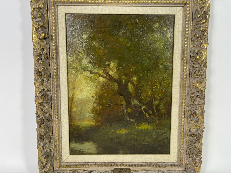 Original Lewis Cohen A.N.A. (1858-1915) Painting On 12 X 16 Canvas In Frame  [Photo 3]