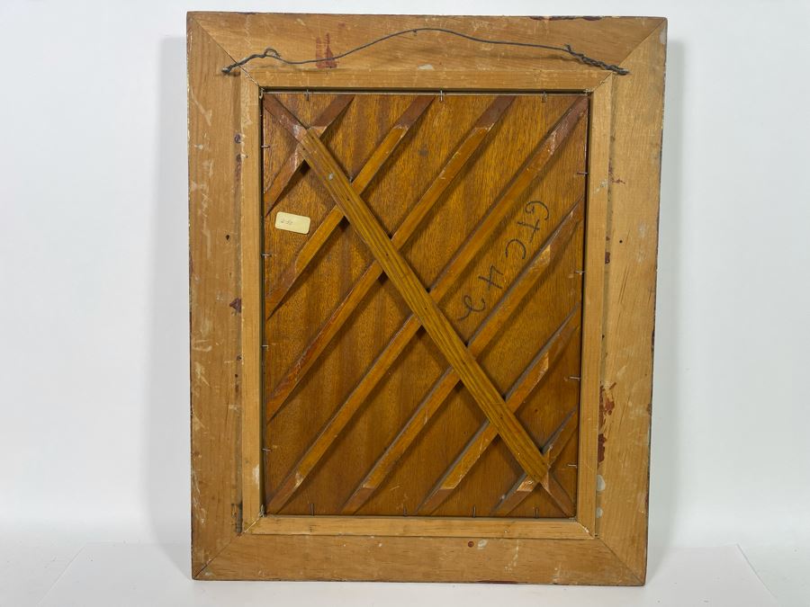 Original Lewis Cohen A.N.A. (1858-1915) Painting On 12 X 16 Canvas In Frame  [Photo 17]