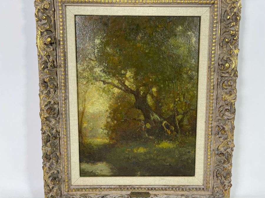 Original Lewis Cohen A.N.A. (1858-1915) Painting On 12 X 16 Canvas In Frame  [Photo 4]