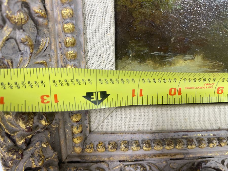 Original Lewis Cohen A.N.A. (1858-1915) Painting On 12 X 16 Canvas In Frame  [Photo 15]