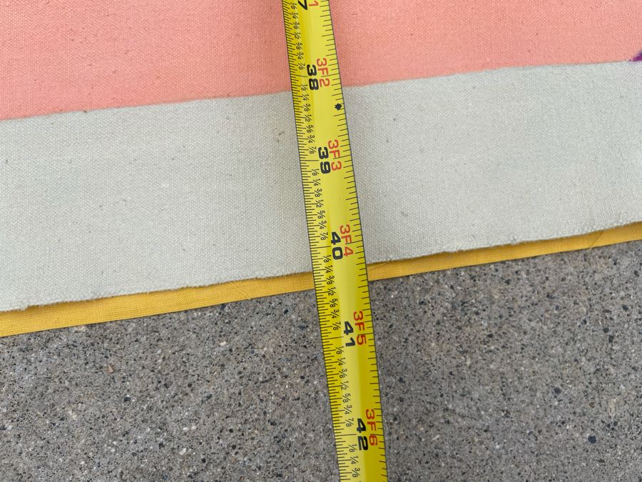 Original Large Jean Klafs Canvas Abstract Painting Unsigned 40W X 7’3”L [Photo 7]