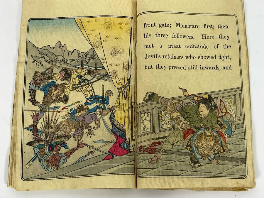 Vintage Japanese Fairy Tale Series No 1 Momotaro Book 4 X 6 [Photo 14]