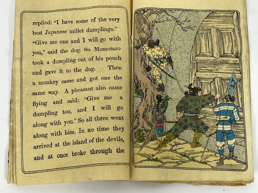 Vintage Japanese Fairy Tale Series No 1 Momotaro Book 4 X 6 [Photo 13]