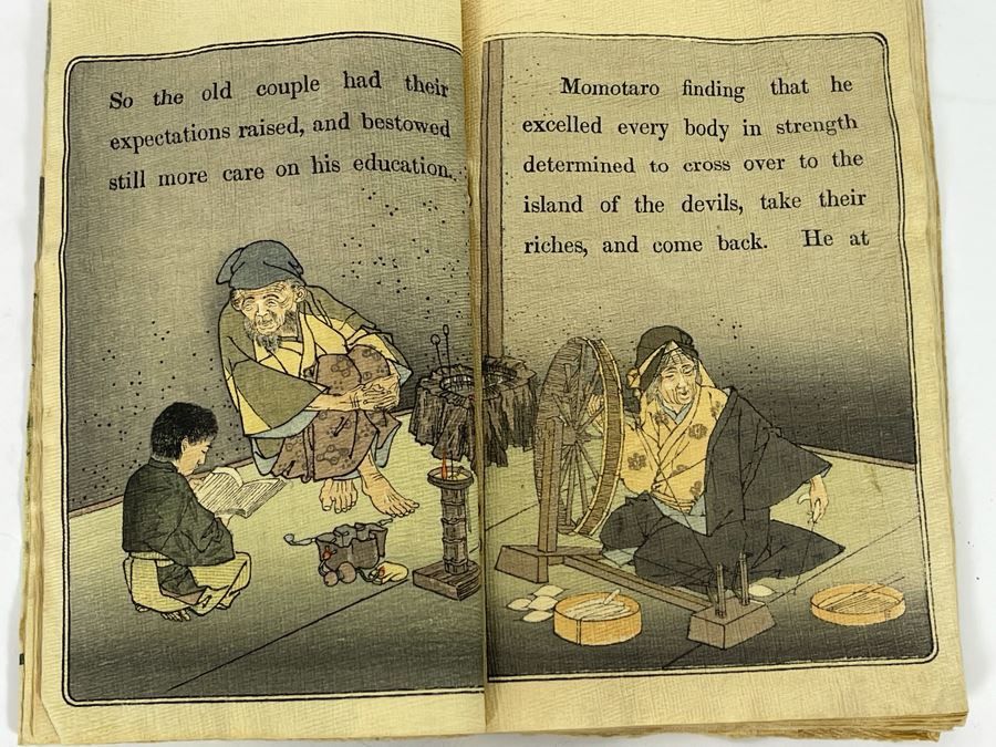 Vintage Japanese Fairy Tale Series No 1 Momotaro Book 4 X 6 [Photo 11]