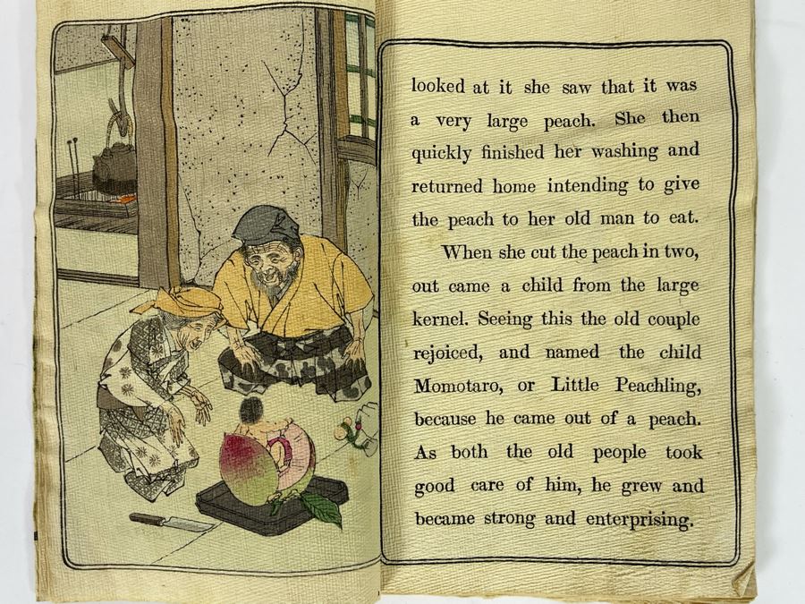 Vintage Japanese Fairy Tale Series No 1 Momotaro Book 4 X 6 [Photo 9]