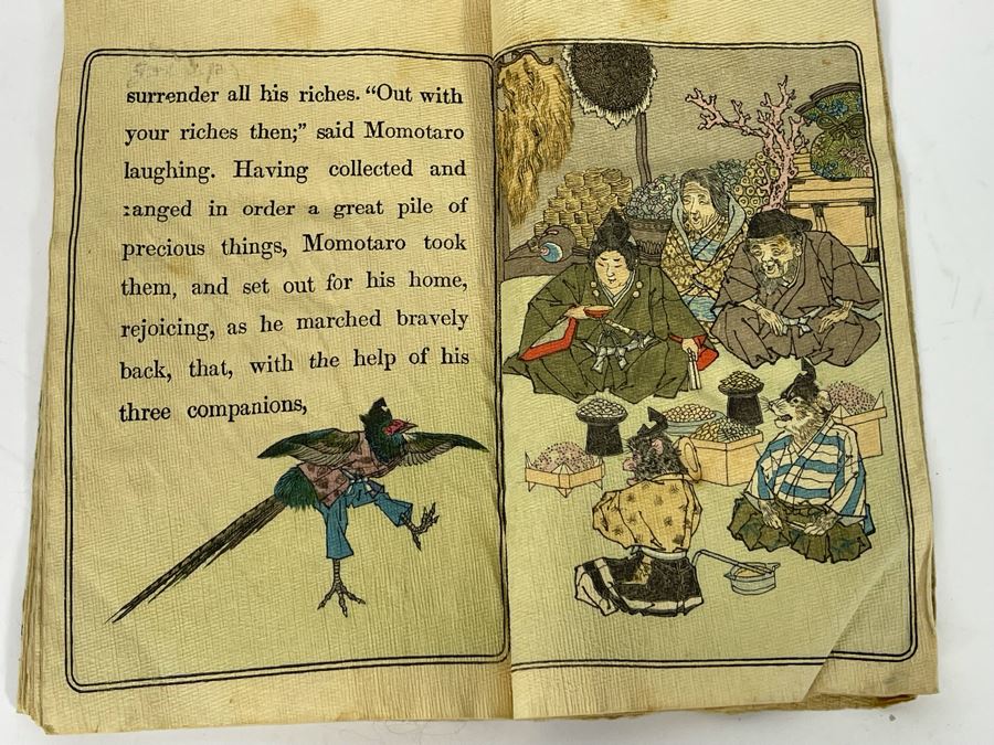 Vintage Japanese Fairy Tale Series No 1 Momotaro Book 4 X 6 [Photo 16]