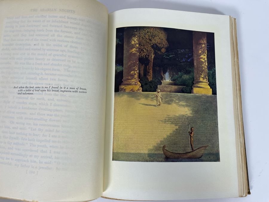 1909 Hardcover Book The Arabian Nights Illustrated By Mayfield Parrish [Photo 9]