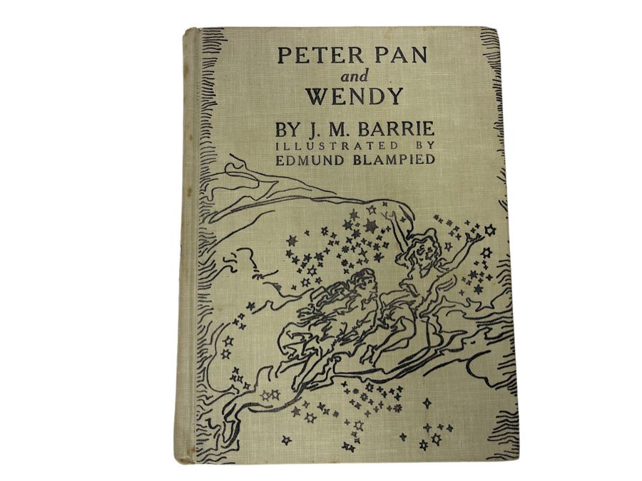1940 Hardcover Book Peter Pan And Wendy By J. M. Barrie Illustrated By Edmund Blampied