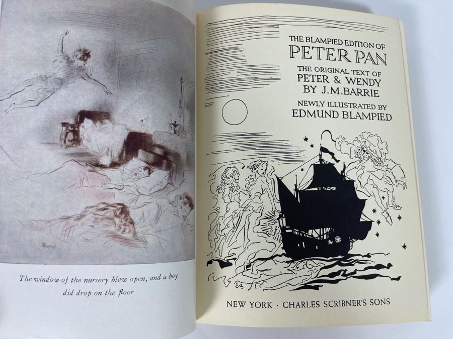 1940 Hardcover Book Peter Pan And Wendy By J. M. Barrie Illustrated By Edmund Blampied [Photo 4]
