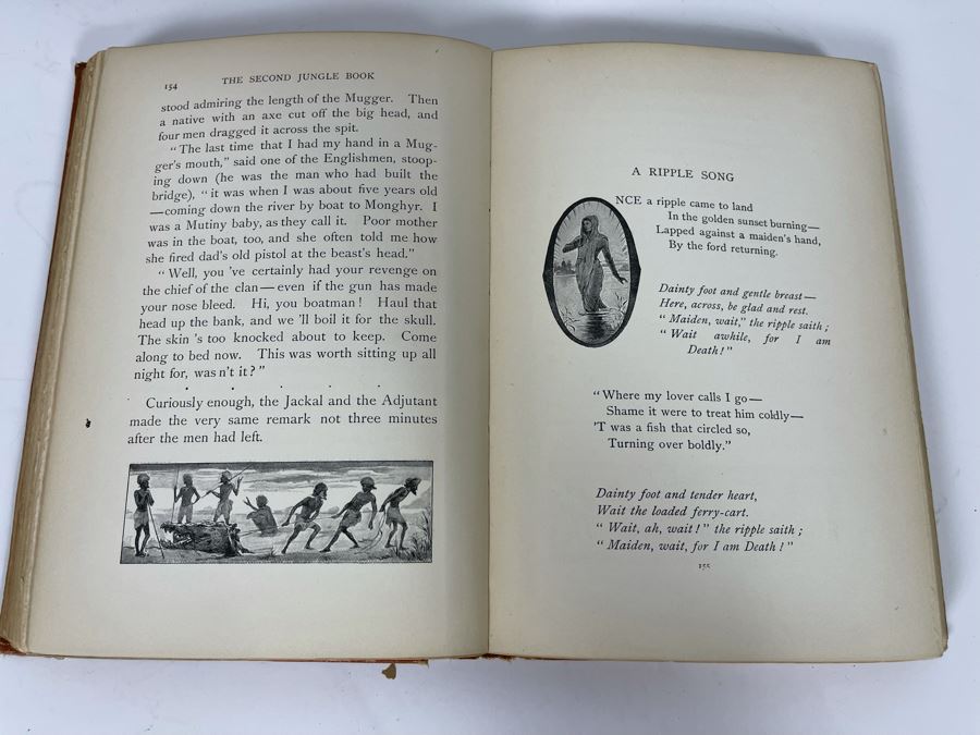 1895 Hardcover Book The Second Jungle Book By Rudyard Kipling [Photo 5]