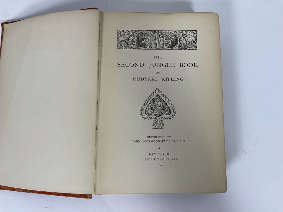 1895 Hardcover Book The Second Jungle Book By Rudyard Kipling [Photo 2]