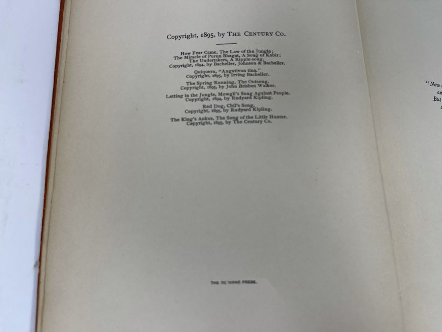 1895 Hardcover Book The Second Jungle Book By Rudyard Kipling [Photo 3]