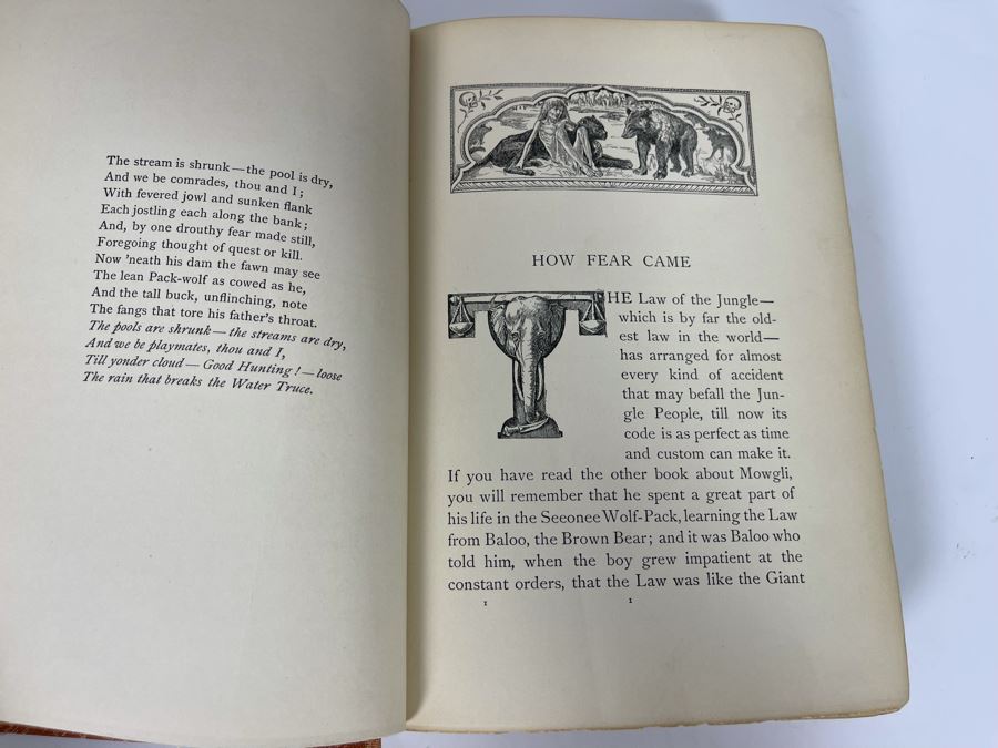 1895 Hardcover Book The Second Jungle Book By Rudyard Kipling [Photo 4]