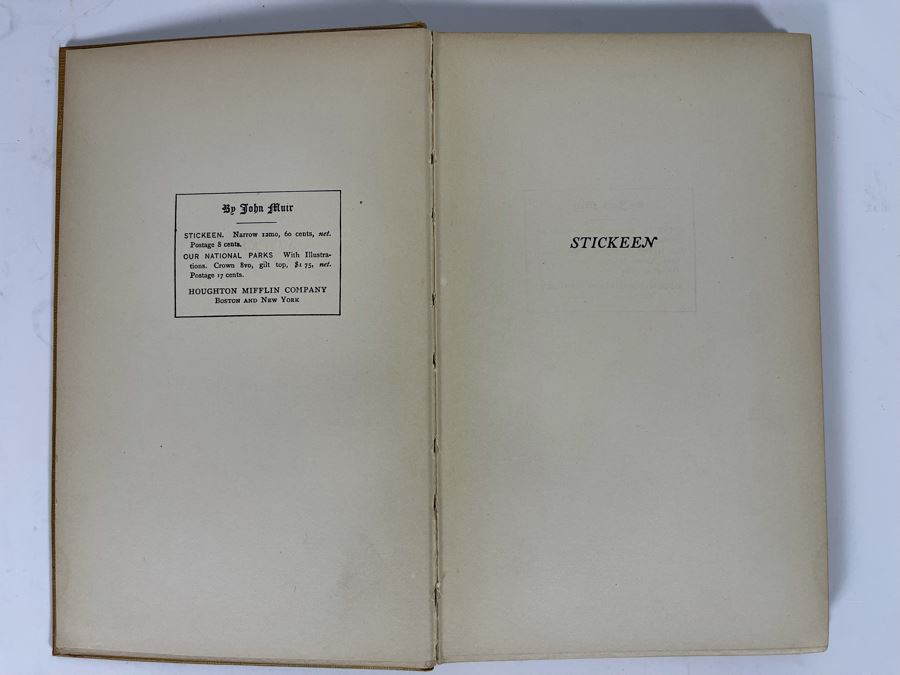 1909 Third Impression Hardcover Book Stickeen By John Muir [Photo 4]