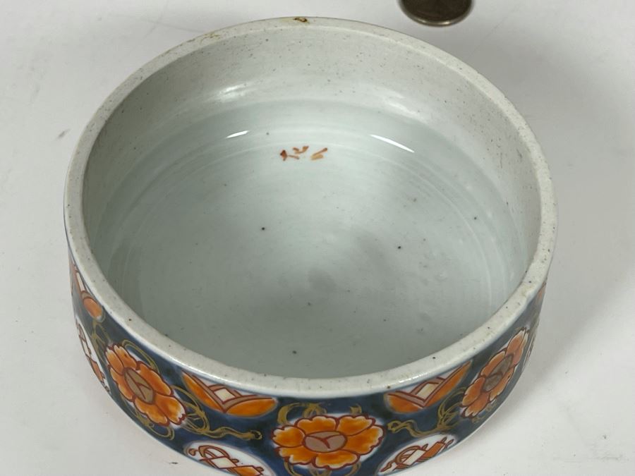 Antique Signed Japanese Imari Porcelain Ginger Jar With Lid 8W X 11H [Photo 17]