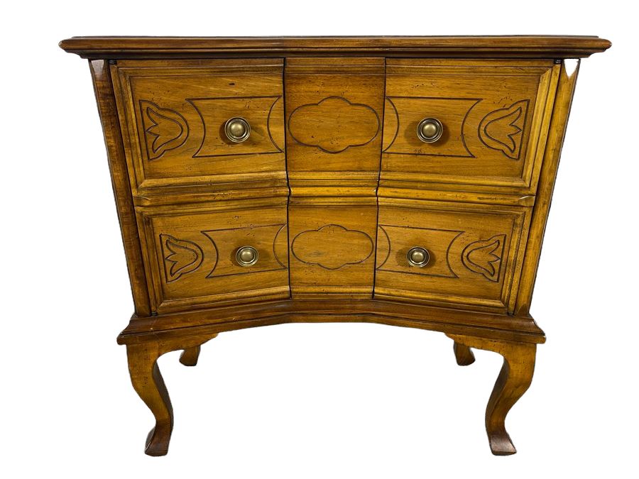 Baker Furniture Wooden Slant Front Cabinet Side Table 27.5W X 12.5D X 30H [Photo 14]