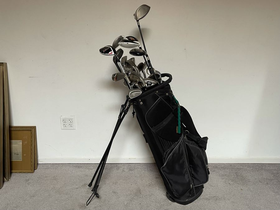 Golf Clubs With Bag: Taylor Made, Callaway, Titleist [Photo 2]