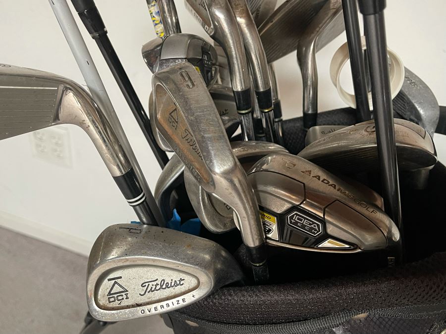 Golf Clubs With Bag: Taylor Made, Callaway, Titleist [Photo 8]