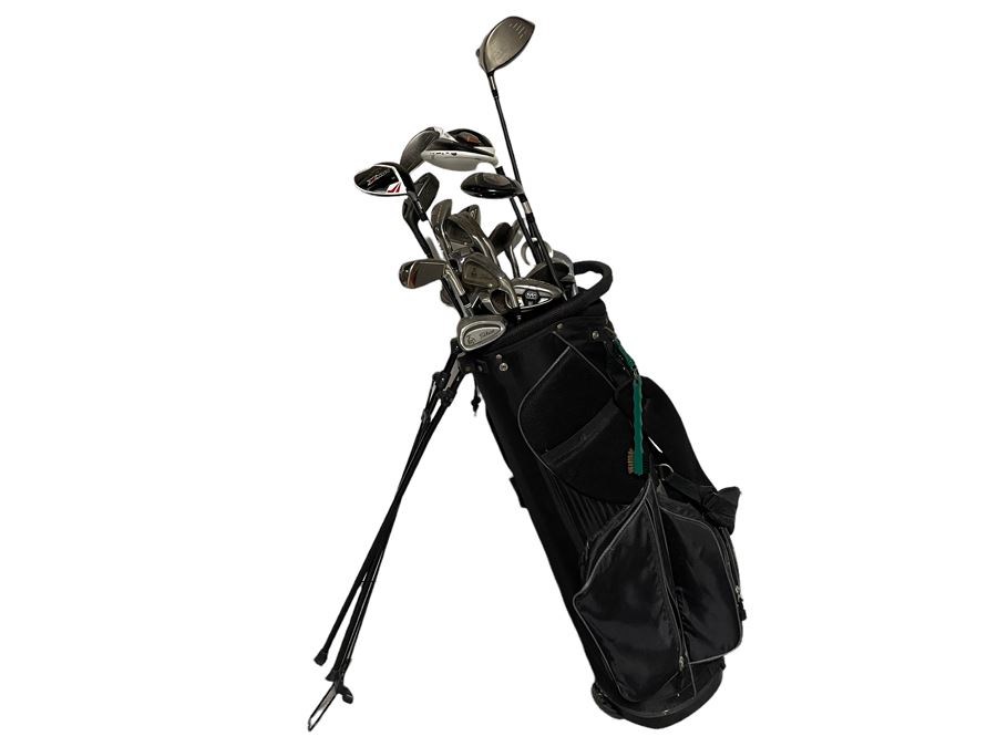 Golf Clubs With Bag: Taylor Made, Callaway, Titleist [Photo 1]