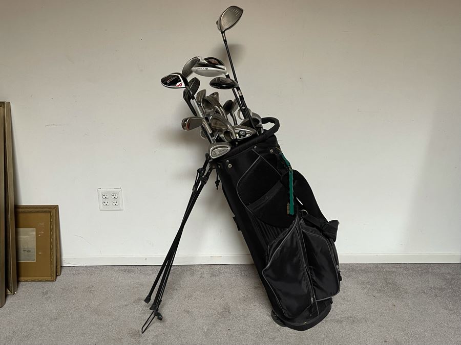 Golf Clubs With Bag: Taylor Made, Callaway, Titleist [Photo 3]