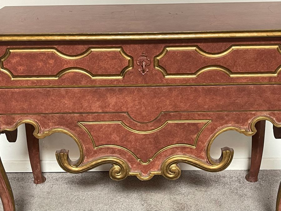 Baker Furniture Side Table With Drawer 41W X 18D X 30H [Photo 5]