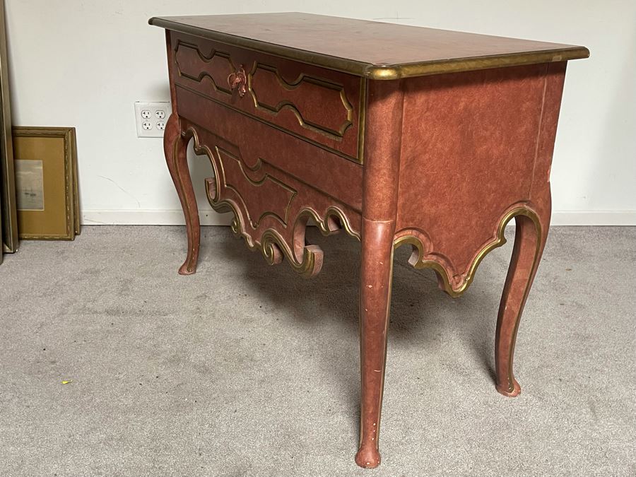 Baker Furniture Side Table With Drawer 41W X 18D X 30H [Photo 10]