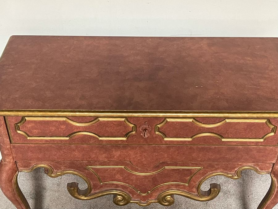 Baker Furniture Side Table With Drawer 41W X 18D X 30H [Photo 6]