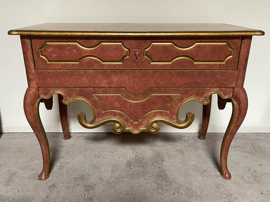 Baker Furniture Side Table With Drawer 41W X 18D X 30H [Photo 4]