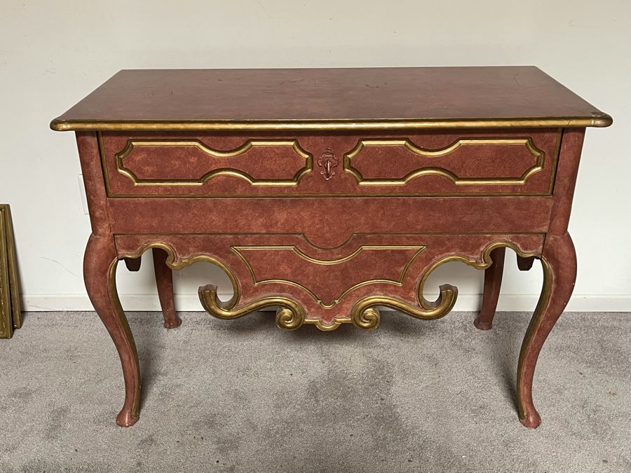 Baker Furniture Side Table With Drawer 41W X 18D X 30H [Photo 3]