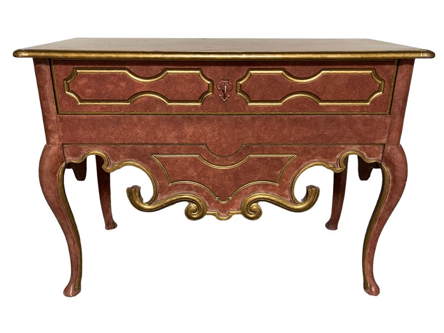 Baker Furniture Side Table With Drawer 41W X 18D X 30H [Photo 2]