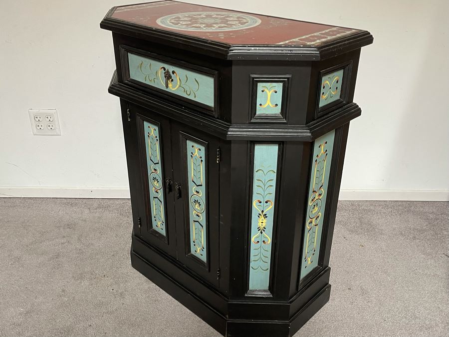 JUST ADDED - Handmade Cabinet With Decorative Top Made In Peru 32W X 36.5H [Photo 12]