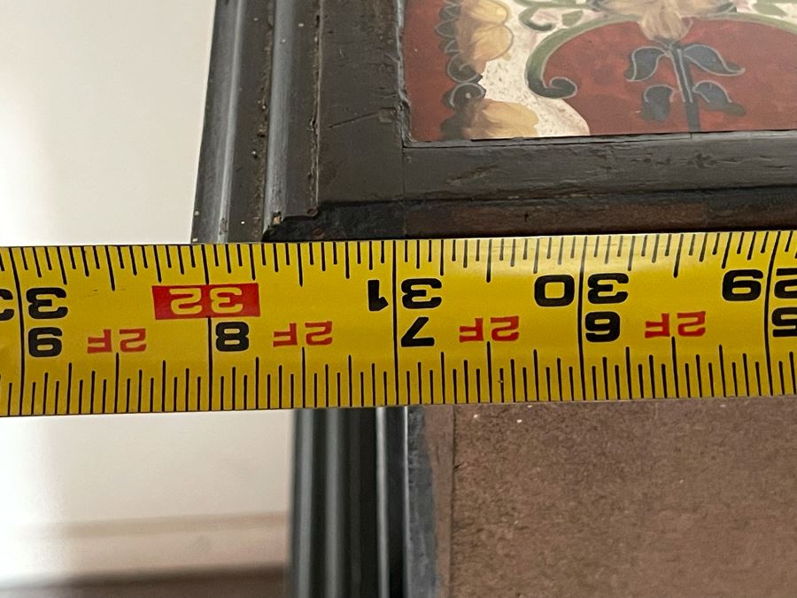 JUST ADDED - Handmade Cabinet With Decorative Top Made In Peru 32W X 36.5H [Photo 16]