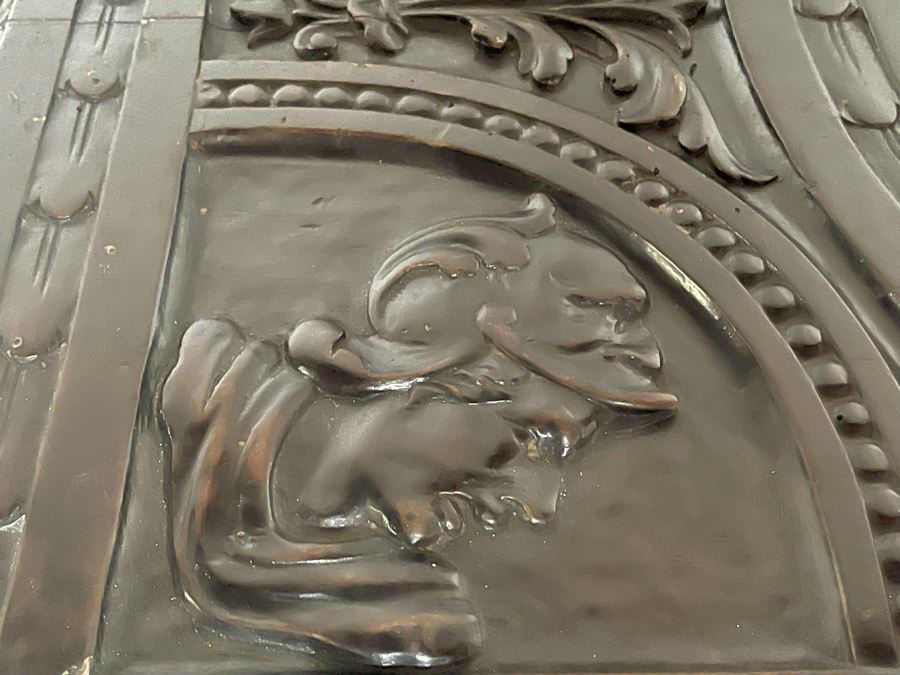 Antique Wooden Relief Carved English Writing Desk Table With Two-Drawers - See Photos For Carvings [Photo 11]