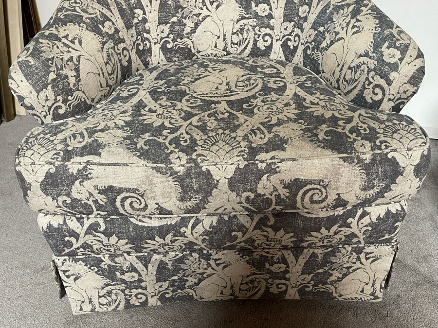 JUST ADDED - Pair Of Contemporary Designer Armchairs 33W X 36D X 30H [Photo 7]