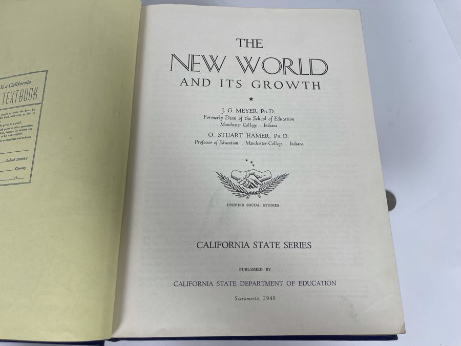 Collection Of Five California State Textbooks From 1940s-50s And First Edition 1926 California Fairy Tales Hardcover Book [Photo 20]