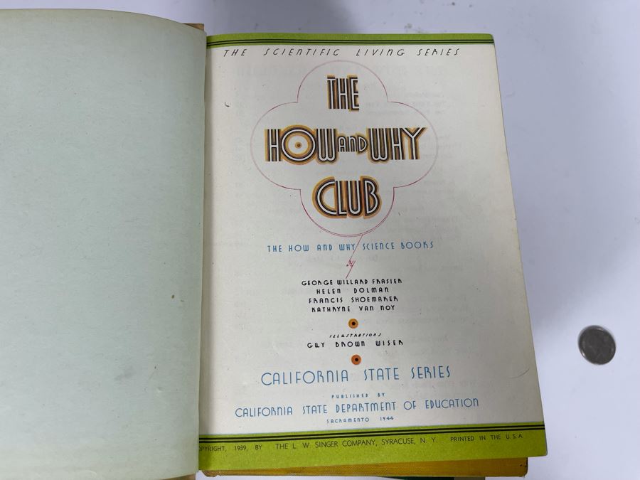 Collection Of Five California State Textbooks From 1940s-50s And First Edition 1926 California Fairy Tales Hardcover Book [Photo 17]