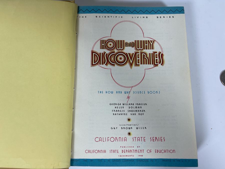 Collection Of Five California State Textbooks From 1940s-50s And First Edition 1926 California Fairy Tales Hardcover Book [Photo 4]