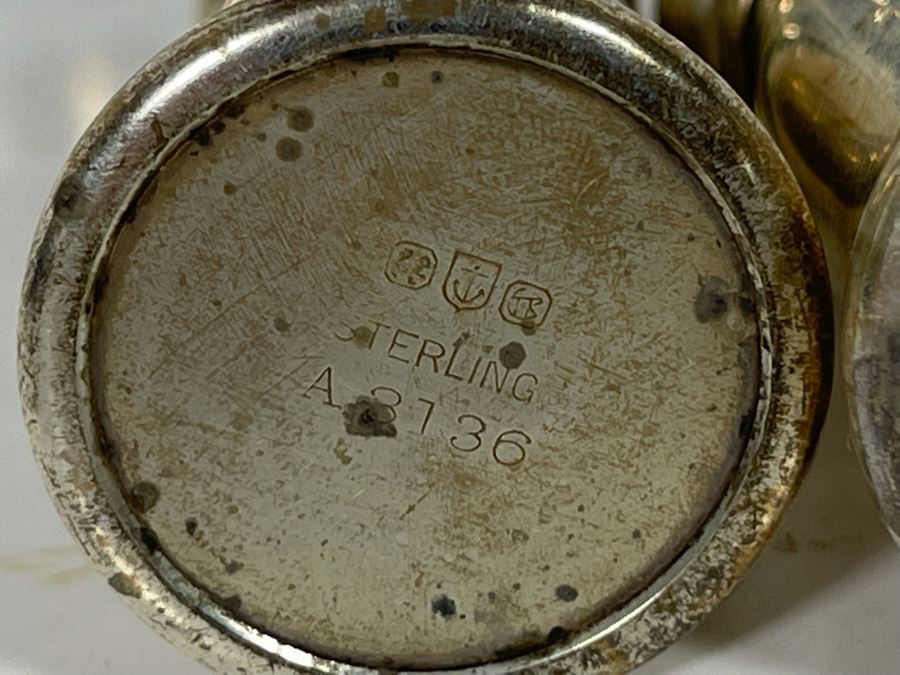 Five Gorham Sterling Silver Small Salt Shakers 61.2g [Photo 6]