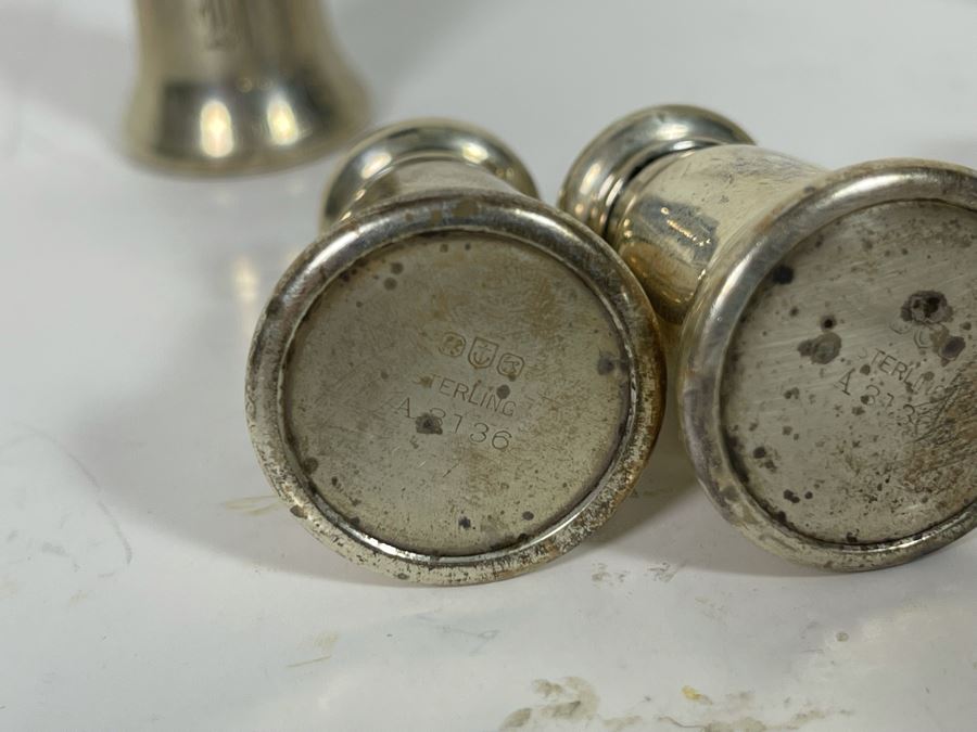 Five Gorham Sterling Silver Small Salt Shakers 61.2g [Photo 5]