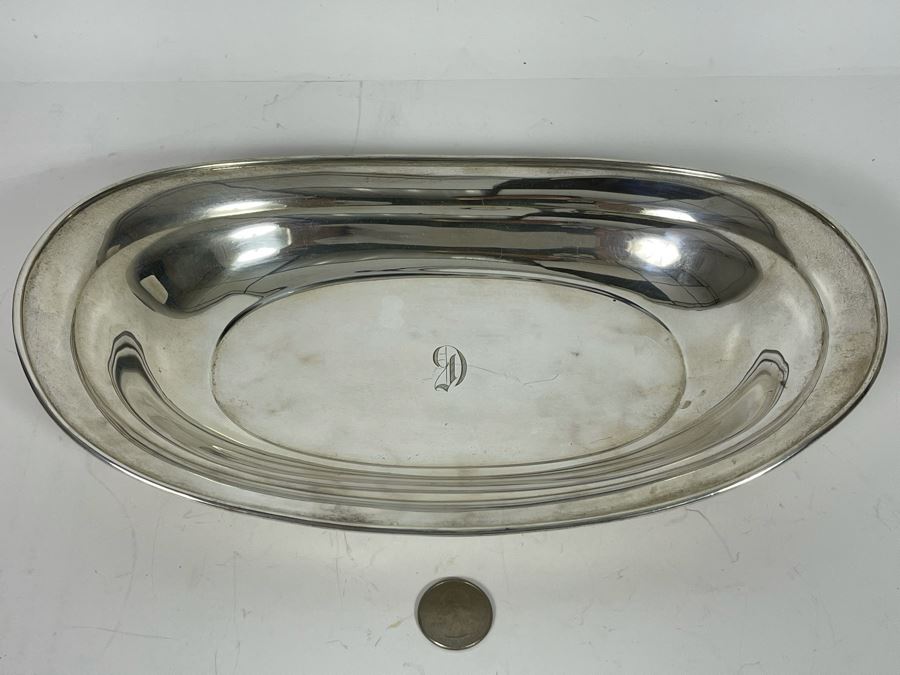 Towle Sterling Silver Bowl 11.75W X 6.75D X 1.75H 227.8g Silver Melt Value $139  [Photo 5]