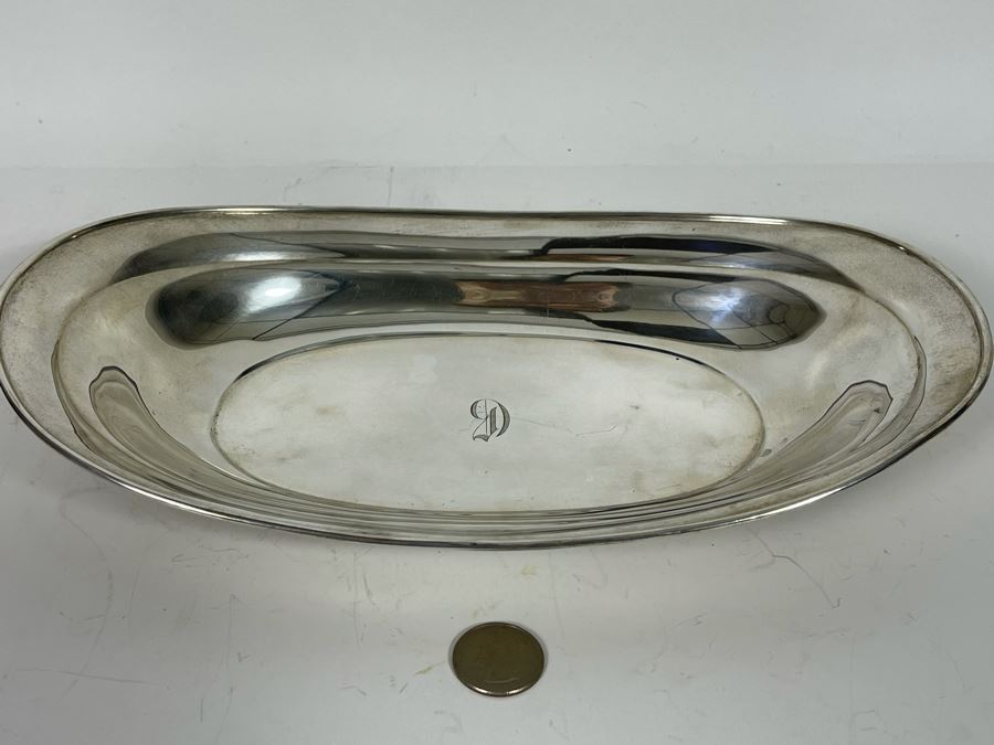 Towle Sterling Silver Bowl 11.75W X 6.75D X 1.75H 227.8g Silver Melt Value $139  [Photo 6]
