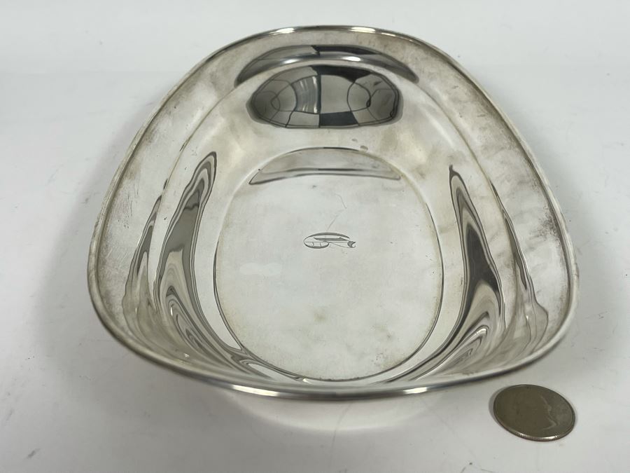 Towle Sterling Silver Bowl 11.75W X 6.75D X 1.75H 227.8g Silver Melt Value $139  [Photo 3]
