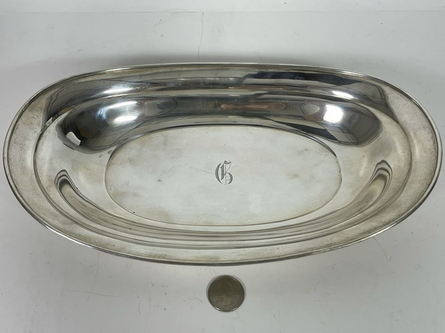 Towle Sterling Silver Bowl 11.75W X 6.75D X 1.75H 227.8g Silver Melt Value $139  [Photo 10]