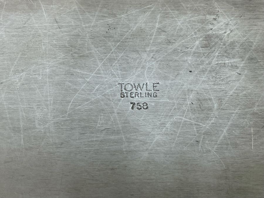 Towle Sterling Silver Bowl 11.75W X 6.75D X 1.75H 227.8g Silver Melt Value $139  [Photo 9]